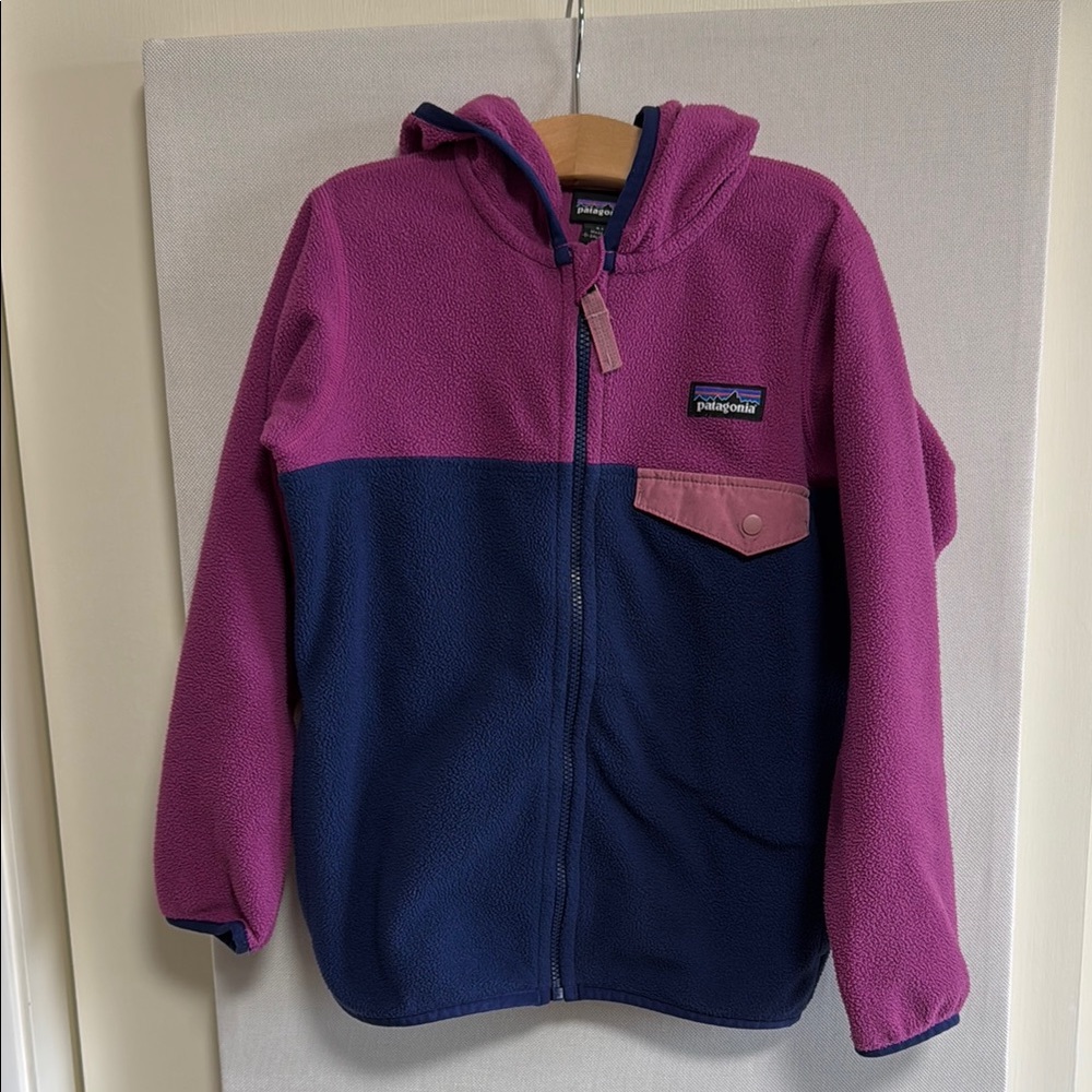 Patagonia Pink and Blue Fleece Jacket